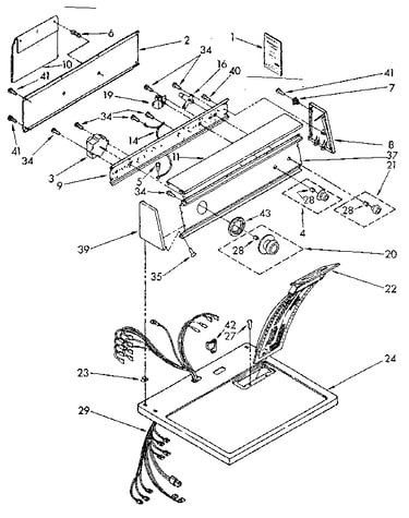 Top and console parts