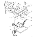 Kenmore 11087873100 top and console parts diagram