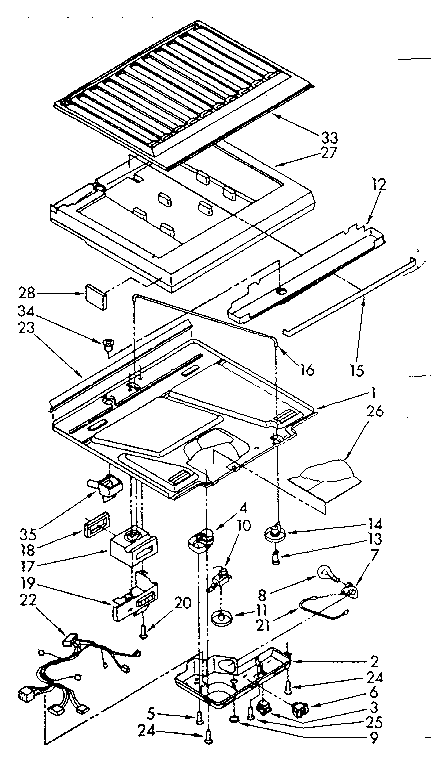 Compartment separator parts