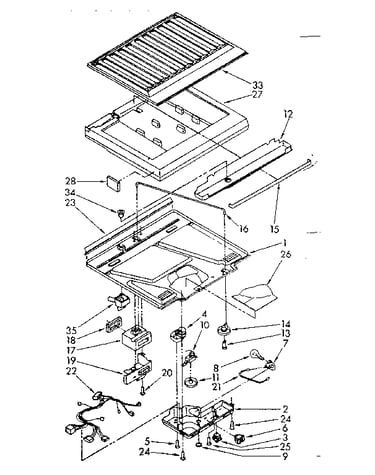 Compartment separator parts