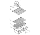 Kenmore 1068364793 shelf parts diagram