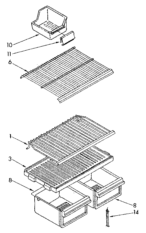 Shelf parts