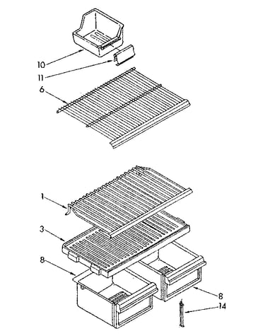 Shelf parts