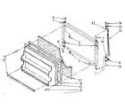 Kenmore 1068364713 freezer door parts diagram