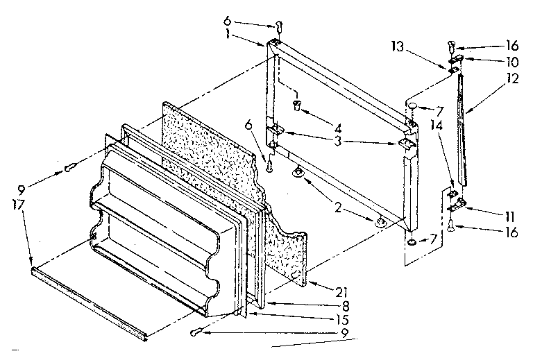 Freezer door parts