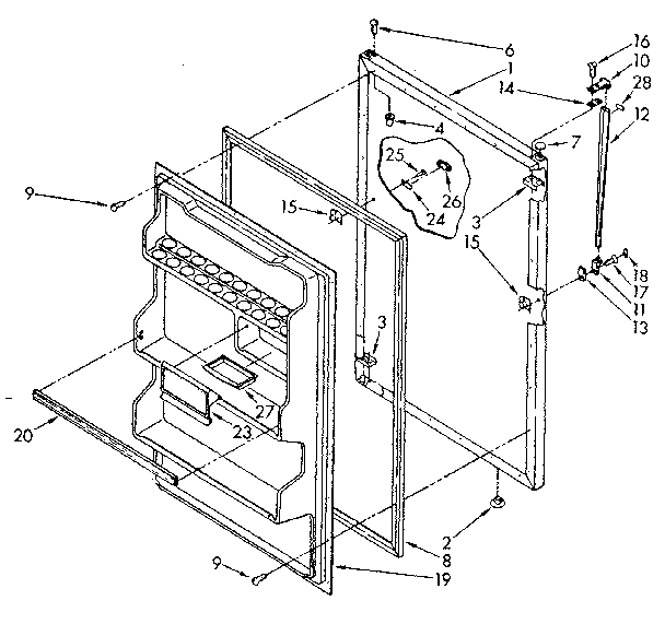 Refrigerator door parts