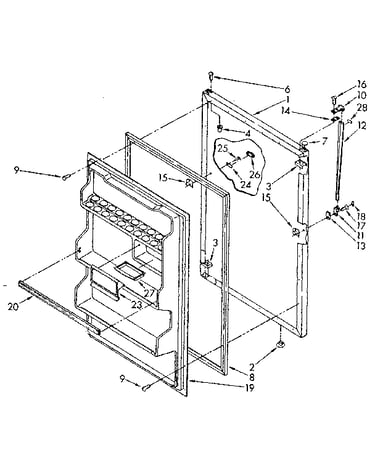 Refrigerator door parts