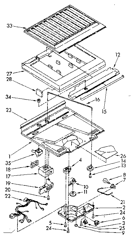 Compartment separator parts