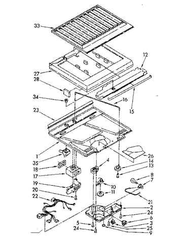 Compartment separator parts