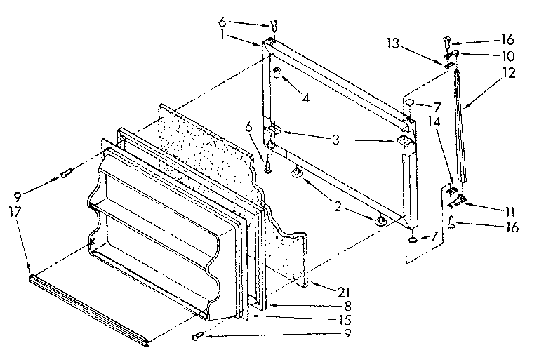 Freezer door parts