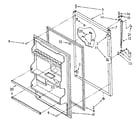 Kenmore 1068374401 refrigerator door parts diagram