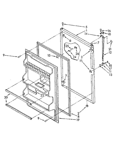 Refrigerator door parts