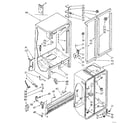 Kenmore 1068559213 cabinet parts diagram