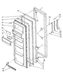 Refrigerator door parts