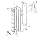 Kenmore 1068559273 freezer door parts diagram