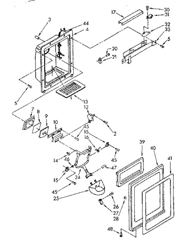Dispenser front parts