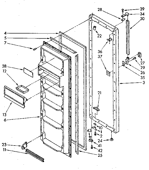 REFRIGERATOR DOOR PARTS