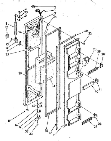 Freezer door parts