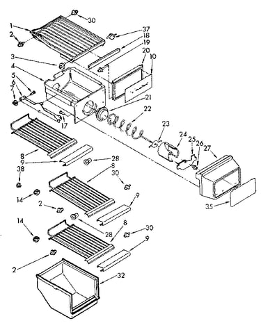 Freezer interior parts