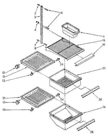 Refrigerator interior parts