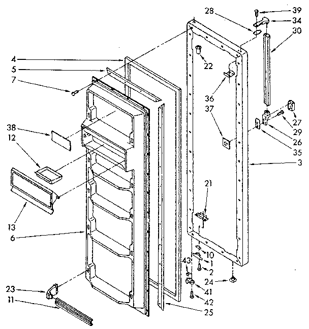 REFRIGERATOR DOOR PARTS