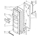 Kenmore 1068562713 refrigerator door parts diagram