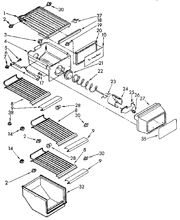 FREEZER INTERIOR PARTS