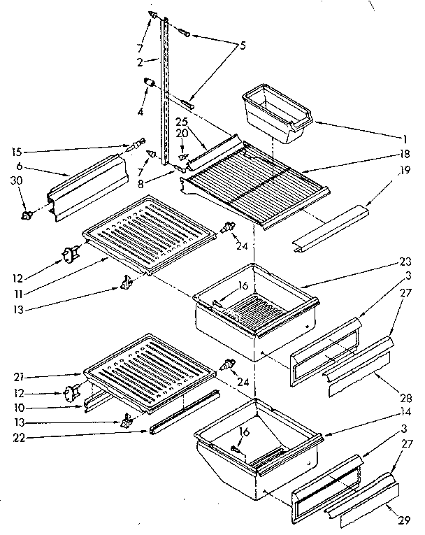 REFRIGERATOR INTERIOR PARTS