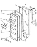 Refrigerator door parts