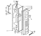 Kenmore 1068566763 freezer door parts diagram