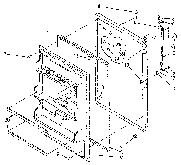 REFRIGERATOR DOOR PARTS