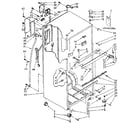 Kenmore 1068678292 cabinet parts diagram