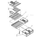 Kenmore 1068678262 shelf parts diagram