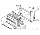 Kenmore 1068678272 freezer door parts diagram