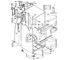 Kenmore 1068678445 cabinet parts diagram
