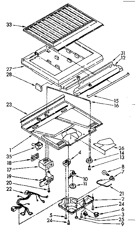 Compartment separator parts