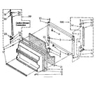 Kenmore 1068678495 freezer door parts diagram