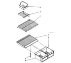 Kenmore 1068768189 shelf parts diagram