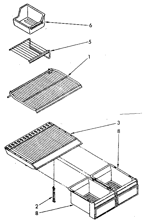 Shelf parts