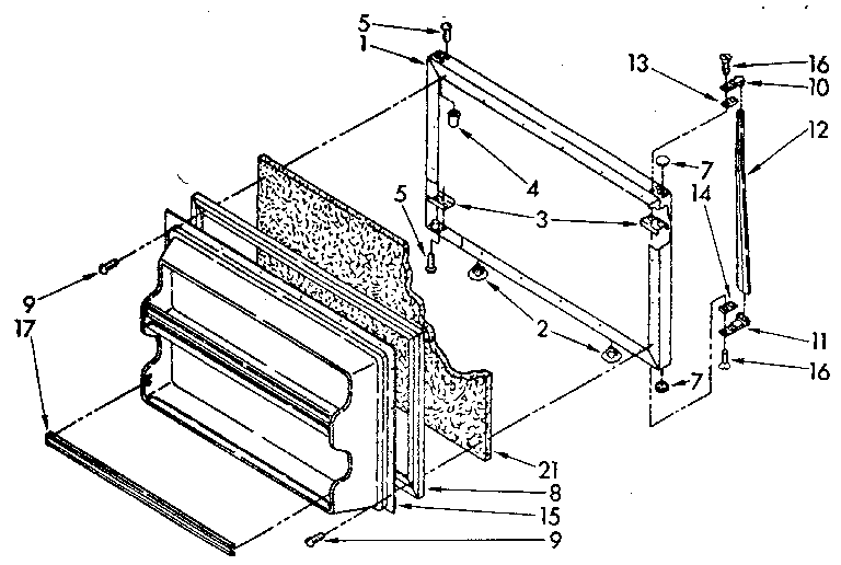 Freezer door parts