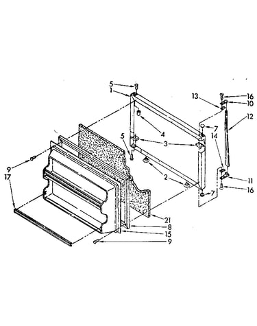 Freezer door parts