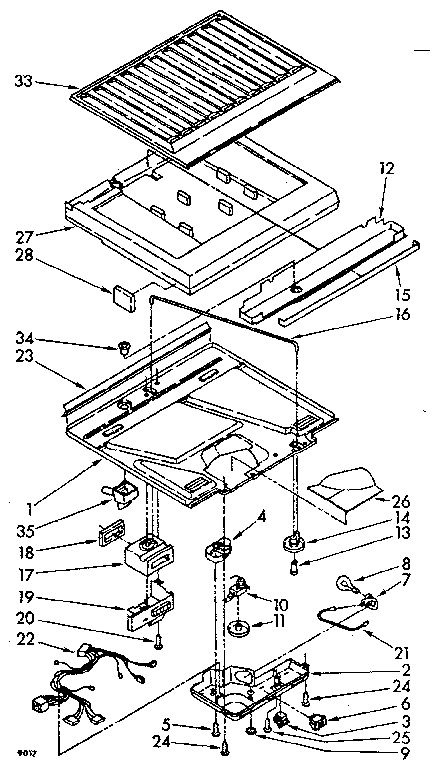 Compartment separator parts