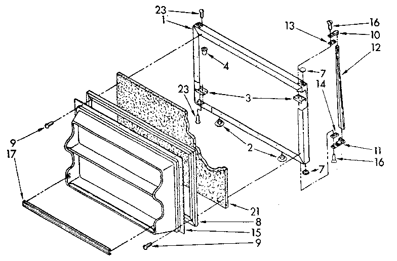 Freezer door parts