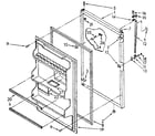 Kenmore 1068776383 refrigerator door parts diagram