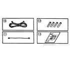 Sears 32934661750 cords, batteries, and owner's manual diagram