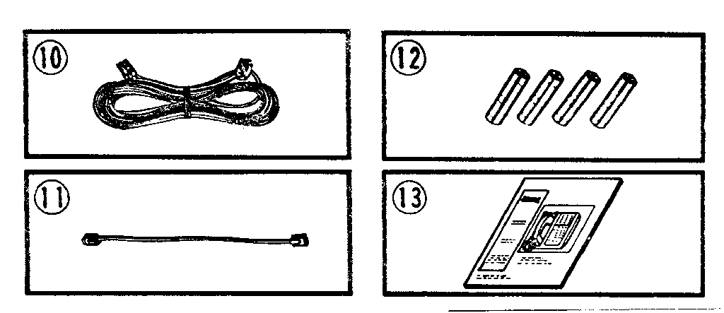 Cords, batteries, and owner's manual