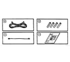 Sears 32934761550 cords, batteries, and owner's manual diagram