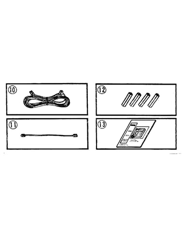 Cords, batteries, and owner's manual