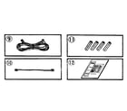 Sears 32934762650 cords, batteries, and owner's manual diagram
