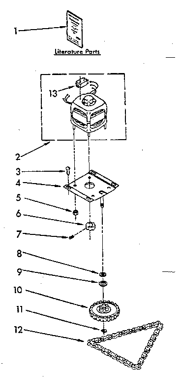 Motor and drive parts